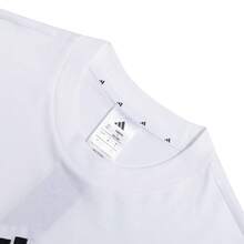 Adidas 男款T卹M 3S SJ T柔軟舒適休閒服飾運動短袖 - 白/黑色 - 查看 7