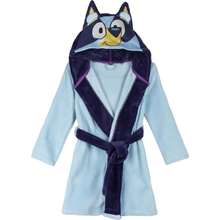 Cerdá Bluey Kids Bathrobe - Soft And Warm Winter Bathrobe - Sleepwear With Hood And Adjustable Belt - Blue - View 1