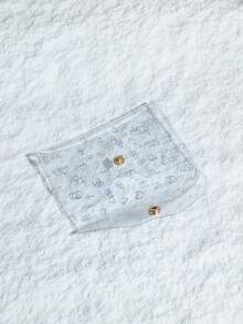 Transparent Colorful Holographic Star PVC Sparkle Laser Hologram Pentagram Changeable Cute Wallet For Women Wallet Mini Wallet Purse Wallet Card Wallet Wallet - Clear - View 5