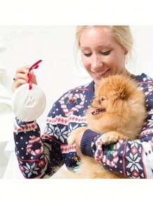 1pc Cat And Dog Paw Print Clay Kit - DIY Keepsake Set With Bracket, Golden Paint, Brush, Mold Box, Letter Mold, And Ribbon For Pet Birthday Gift, Material: Clay, Includes 2 Bags Of Printing Clay