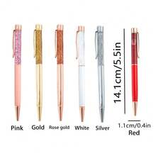 1PC Personalized Engraved Glitter Ballpoint Pen, Customized Quicksand Ballpoint Pen,Gift For Women, Stationery, Office Accessories,Writing Tools, School Supplies,Back To School