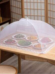 1pc Large Foldable Food CoverAnti-Fly Kitchen & Outdoor Camping Mesh Tent