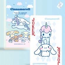 Sanrio Sanrio Cinnamoroll Official Licensed Cute Cartoon Series Playing Cards, Featuring The Adorable Sanrio Family Characters, Vibrant Colorful Design, Fun Casual Entertainment Board Game Cards, Great For Family Interaction, Friends Gathering, Multi-Player Enjoyment