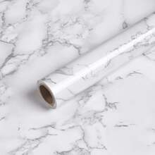 1 Roll Of Tearable Grayish White Marble Embellishment Wallpaper 15.7inX39.3/118.1/196.8in Vinyl Contact Paper Self-Adhesive Removable DIY Decoration Suitable For Kitchen And Bathroom Instant Rejuvenation Furniture Countertop Drawers Easy Luxury Upgrade Wall Paper Wall Stickers Room Decor Wall Decor Bedroom Living Room Decor