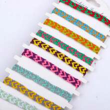 20pcs/Pack Adjustable Handmade Woven Bracelet, Colorful Bracelets For Women, Unisex Random Color Friendship Wrist Jewelry Gift