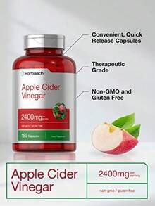 Apple Cider Vinegar Capsules - Non-GMO, Gluten Free Supplement (2400mg, 150 Count) - Healthcare, Edible, Dietary, Vitamin, Fitness - 其他 - 查看 4