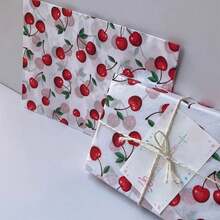 10/50/100张红色甜樱桃图案薄纸，适用于DIY手工艺品、派对礼品包装、花束包装、鞋子和服装包装、生日礼物等。非常适合节日和婚礼等各种场合的装饰。 - 紅色車厘子 - 查看 7