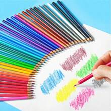 12/24 Colors Wooden Oil-Based Colored Pencils Set, Painting, Drawing And Coloring Tools Suitable For Students, Office, School, Sketching, Students, Markers, Stationery, Boys, Girls, School Supplies