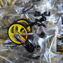 1pc Foldable Alloy Simulation Finger Bike, Creative New Downhill Mountain Bike Finger Toy