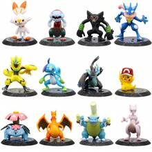 pokemon 1 Stück Pokémon Pikachu Action Figur Serie, Pikachu Puppe Figur, süße Taschenmonster Action Figur, Sammlerstück Dekoration Geschenk, zufälliger Stil