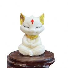 1pc Fox Shape 3D Candle Mold For Meditation, Silicone Plaster Craft Painting Figurine DIY Mold