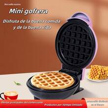 [Mini Home]Automatic Waffle Maker Breakfast Maker Mini Non-Stick Portable Lightweight Fryer All-in-One ¡Fácil de conseguir un desayuno abundante, novatos y dioses asesinos de la cocina! - Azul - Ver 4