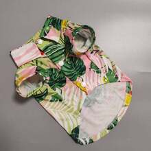 2026 New Vacation Style Fruit Print Shirt, Casual Pet Clothes Hawaiian Style Graphic Shirt For Small/Medium Dogs Like Teddy, Pomeranian, Bichon Frise - Pink - View 5