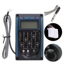 5 Bandas Pastilla De Guitarra, Universal LCD Ecualizador Sintonización Ajustable Instrumento Musical Suministros ElectroAcústica Instrumento Accesorios Para Guitarrista Amantes Principiante - tiene una función de sintonización, ajuste de afinación, pastilla claro, control de volumen, una pantalla de sintonización - Multicolor - Ver 4