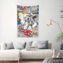 Kawss Kawaii Kaw Tapestry Wall Hanging And Desktop Covering, Suitable For Living Room, Bedroom, Dormitory Decoration, Living Room Decoration, Decorative Wall Pieces, Animation Room Decoration