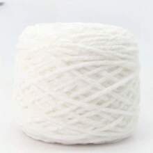 1 Stück 200g Chenillegarn 6mm dick, handgemachtes DIY Gehäkeltes Samt-Effektgarn für Stricken, Schals, Mützen, weiche Decken