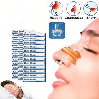 Breathe Right Nasal Strips - Correct Way To Stop Snoring, Easier Breathing, Better Sleep Health