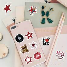 500 张市中心卡通乙烯基贴花贴纸，可重复使用，耐用且适用于光滑表面