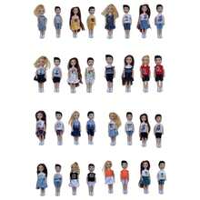 1 peça/2 peças de mini boneca de casal de 14 cm/5,5", acompanha roupas e sapatos de boneca, fantasia de festa para adultos, acessórios para boneca, presente de aniversário, Dia das Mães, presente de Natal, ótimo como lembrancinha de casamento. (Observação: o padrão de algumas roupas pode ser enviado aleatoriamente, mas o estilo é o mesmo.)