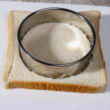 12pcs Round Cookie Cutter Set, Baking Cake Donut Mold, Stainless Steel Donut Cutting Rings Suitable For Baking Cake, Pastry, Sandwich, Mousse, Bread, Donut, Fondant Cookie Cutter - Silver - View 7