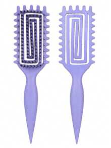 Curl Defining Brush For Curly, Wavy & Coily Hair – Anti-Frizz Styling Comb For Shaping, Clumping & Separating Curls – Detangling Octopus Brush For Wet & Dry Use – Lightweight No-Pull Hairbrush For Kids, Children, Teens & Little Girls - Multicolor - View 9