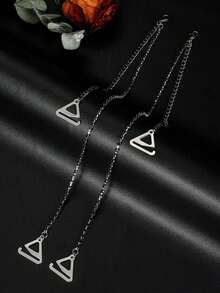 1pc Women's Sparkly Rhinestone Strap Elegant Copper Body Chain, Sexy Invisible Bra Strap Lingerie Accessory, For Rave - Silver - View 6