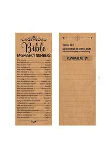 Hot Bible Bible Bookmark Index Catalog Card Retro Kraft Card Notes Can Be Labeled