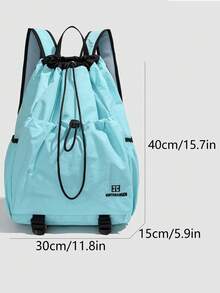 The Adjustable Drawstring And Double-Shoulder Strap Backpack For Men, Suitable For Commuting And Outdoor Activities, Featuring A Fashionable And Waterproof Design For Mountain And Tennis, Perfect For Outdoor Camping And Leisure Activities., School Backpack - View 8