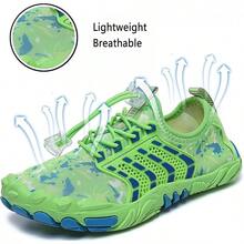 Shoes Barefoot Aqua Socks Outdoor Indoor Quick Dry Sandals Lightweight Slip On Walking Sneakers Beach Pool Swim (Little/Big) - 綠色 - 查看 3