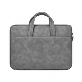 Sac d'ordinateur portable de grande capacité, durable et antichoc, de style minimaliste et . Avec une poignée en cuir d'agneau, convient pour les ordinateurs portables de 13 à 16 pouces. Toucher doux et résistant à l'eau.