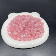 新款50-100颗魔力星空细闪树脂珠8-10mm圆形石珠水晶散珠光滑间隔珠手链串珠饰品制作DIY友谊手链项链耳环工艺品 - 彩色 - 查看 36