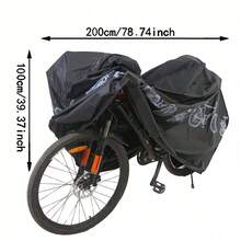1 件基本/轻便便携式电动自行车/摩托车防尘罩，户外防水遮阳自行车夹克，适合所有季节