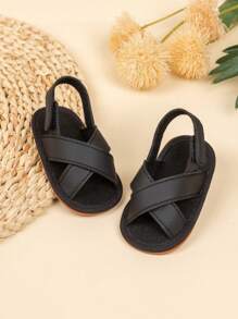 Sandali leggeri casual da neonato con chiusura a strappo, scarpe da spiaggia comode per neonati
