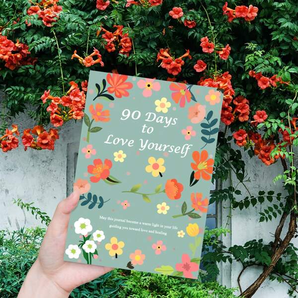 90 Days To Love Yourself: A Self-CareJournal With Guided Prompts, And DrawingSpace For Personal Growth, Mindfulness,And Emotional Wellness,Adult ColoringBook And 5 Minute Self Care Journal