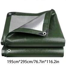 Extra-Thick Waterproof Tarp - 1pc Heavy-Duty Rain And Sunshade Tarp With UV Protection, Tear-Resistant, Reinforced Edges, Metal Grommets - Suitable For Outdoor Sun Protection And Agricultural Use, Perfect Christmas Gift, Ideal New Year Present