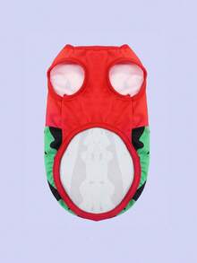 1pc Watermelon Design Breathable Mesh Pet Vest, Suitable For Small & Medium Pets, Spring/Summer - Multicolor - View 7