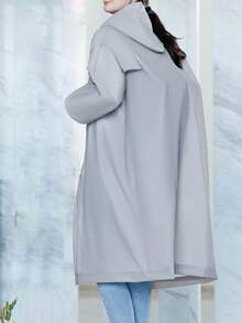 一件装便捷连帽雨衣，男女皆宜的户外徒步防水雨衣，防风防水，便于携带，适合旅行、骑行、徒步，配有弹性袖口和搭扣，家居保暖用品，闺蜜节、狗狗、嘉年华、春夏精选、伴娘礼物、房间、卧室装饰、海滩、旅行、男士、女士、度假、可爱小物、母亲节礼物、卧室装饰、花园、厨房装饰、夏季、海滩、旅行必备、房间装饰、软萌、毕业季 - 灰色 - 查看 6