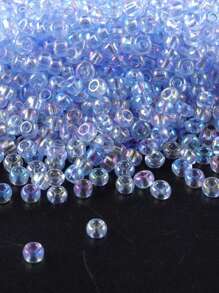 GO2CJBEADS 10 جرام جودة جيدة من حبيبات الزجاج الشفافة بقياس 2 ملم بألوان نمط لتصنيع المجوهرات