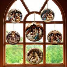 12 Peças Conjunto de Decoração da Cena de Natividade de Madeira - Perfeito para Casa, Decoração de Feriados, Presentes de Feriados