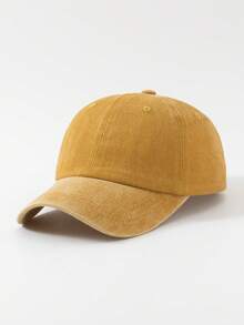 1pc Washed Solid Color Retro Casual Baseball Cap For Women - Multicolor - View 6