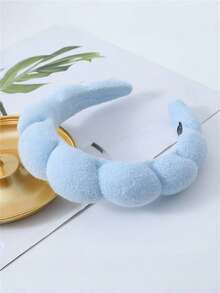 1个/3个/4个装女士拿铁海绵云朵发箍，可爱百搭宽发箍，防滑发带，优雅波西米亚风，适合秋冬季节，发箍发饰头饰