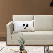 Funda de almohada de Halloween con bordado de fantasmas, funda de cojín suave, protector de almohada para decoración de sofá del hogar. - color - Ver 3