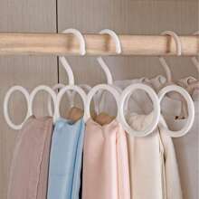 4 Packs Scarf Hanger Holder Scarf Storage Organizer For Ties Belts Socks, Ring Hole Slots For Space Saving, Multiple Purpose Tie Belt Rack Organizer