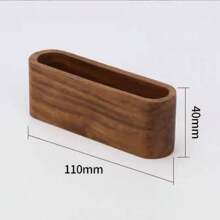Porte-cartes de visite de bureau en bois, boîte de rangement pour cartes de visite de bureau