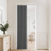 Local Delivery Black Blackout Curtains 63 Inch Length, Room Darkening Thermal Insulated Noise-Reducing Black Out Curtains For Bedroom Living Room Windows, Back Tab Rod Pocket, W52 X L63 Inches, 2 Panels - 灰色 - 查看 10