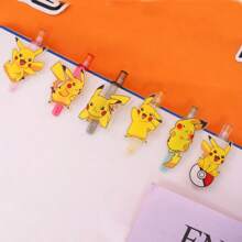 pokemon Pikachu Patch Druck Stift mit 0,5 mm schwarzem Kern, glatte Melodie mit hoher Ästhetik, Cartoon-Motiv, neutral [Stiftfarbe/-muster wird zufällig versendet], Schulmaterial, Rückkehr zur Schule