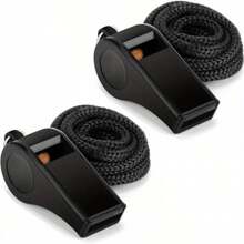 2 Stücke Schiedsrichter-Halswhistle, Outdoor Camping Überlebens-Whistle, Fanpfeife, ABS Whistle