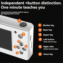 New M26 Campus CCD High-Definition Digital Camera - 700mAh Compact And Portable - Suitable For Students - Graduation Gifts - Holiday Gifts