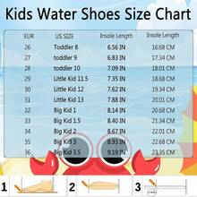 Shoes Barefoot Aqua Socks Outdoor Indoor Quick Dry Sandals Lightweight Slip On Walking Sneakers Beach Pool Swim (Little/Big) - 紅色 - 查看 6