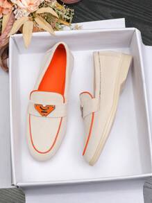 女式平底乐福鞋，低帮，酒红色，安哥拉红色，亮红色，蓝色，海军蓝，2025 年秋冬新款休闲软底一脚蹬牛津鞋，工作鞋，加大码 41-43